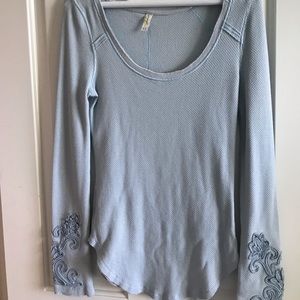 Free People detail sleeve thermal
